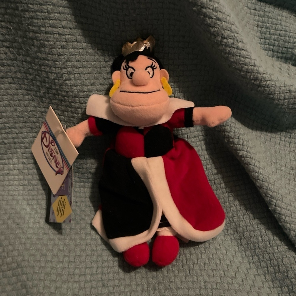 Disney Queen of Hearts Plush Toy - Red and Black